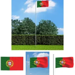 Best The Living Store Portugals flag 90x150 cm - Flag & vimpler Flag & Vindposer