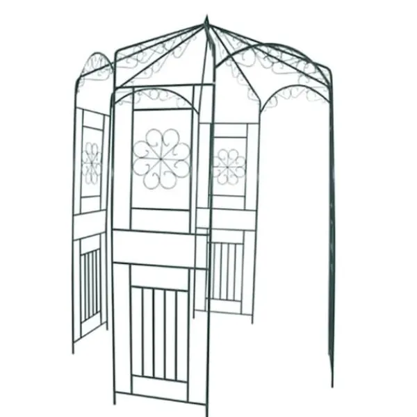 Online The Living Store rosenbue 250 cm mørkegrøn - Havebuer, espalierer & pergolaer Buer, Spalier, Lysthuse Uden Tag