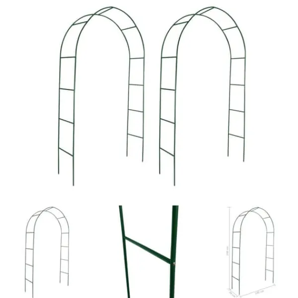 Buer, Spalier, Lysthuse Uden Tag^The Living Store rosenbue 2 stk. til klatreplanter - Havebuer, espalierer & pergolaer