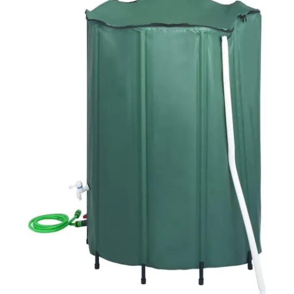 The Living Store sammenklappelig regnvandsbeholder med hane 1350 l - Vandingsartikler Regntønder