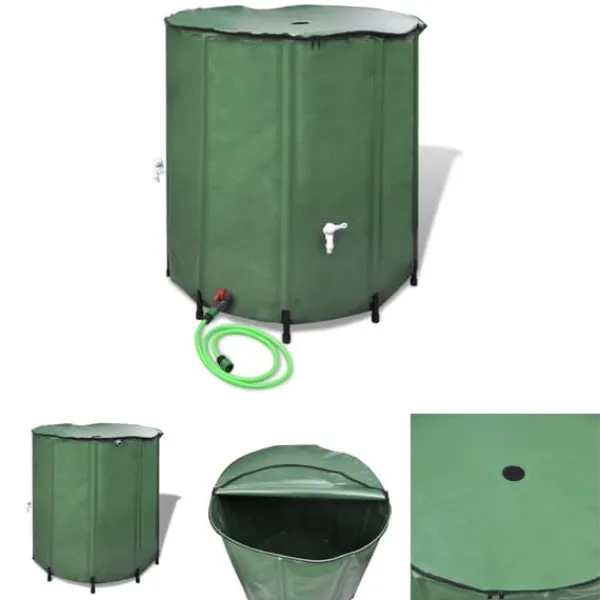 Regntønder^The Living Store sammenklappelig regnvandsbeholder 750 L - Vandingsartikler