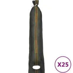 Beredskabsplaner^The Living Store sandsække 25 stk. 103x25 cm HDPE mørkegrøn - Opbevaring til industri