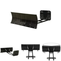 Clearance The Living Store snerydder til ATV 115x38 cm sort - Sneskovle Snerydning