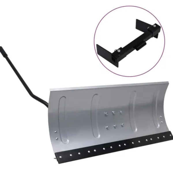 Snerydning^The Living Store sneskovl til græsslåmaskine med adapter 100 cm - Sneskovle