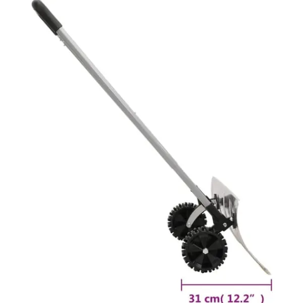 Online The Living Store sneskovl med udvideligt håndtag 61 cm stålblad sølvfarvet - Sneskovle Snerydning
