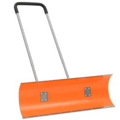 Snerydning^The Living Store sneskovl med udvideligt håndtag 96 cm stålblad orange - Sneskovle