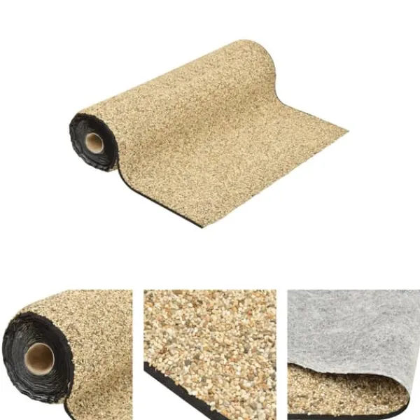The Living Store stenfolie 200x100 cm naturligt sand - Fontæner & havedamme – tilbehør Springvand & Damme