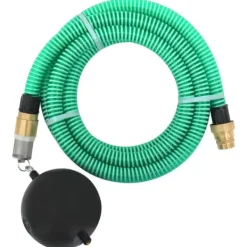 Vanding^The Living Store sugeslange med messingkoblinger 1,1" 5 m PVC grøn - Haveslanger