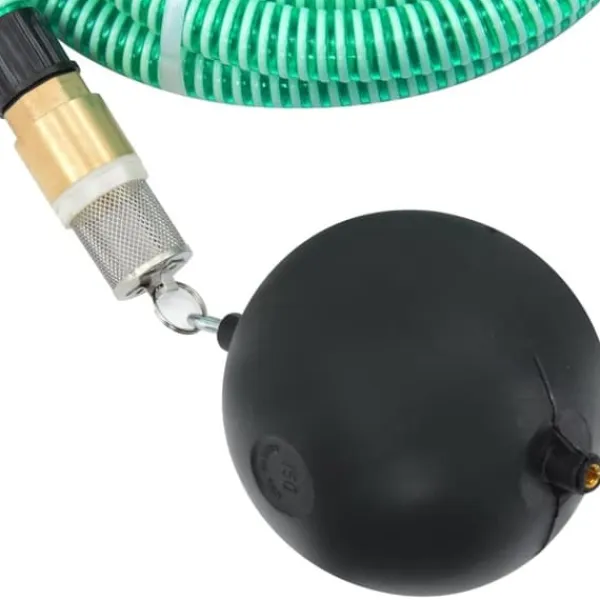 Vanding^The Living Store sugeslange med messingkoblinger 1,1" 5 m PVC grøn - Haveslanger