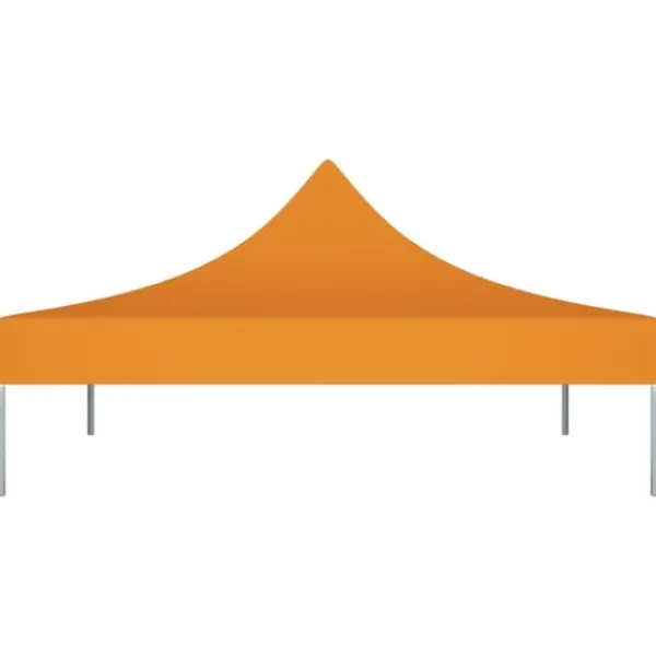 Discount The Living Store tag til festtelt 3x3 m 270 g/m² orange - Festtelte & havepavilloner – tage Telte & Lysthuse
