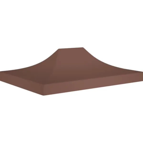 Telte & Lysthuse^The Living Store tag til festtelt 4x3 m 270 g/m² brun - Festtelte & havepavilloner – tage