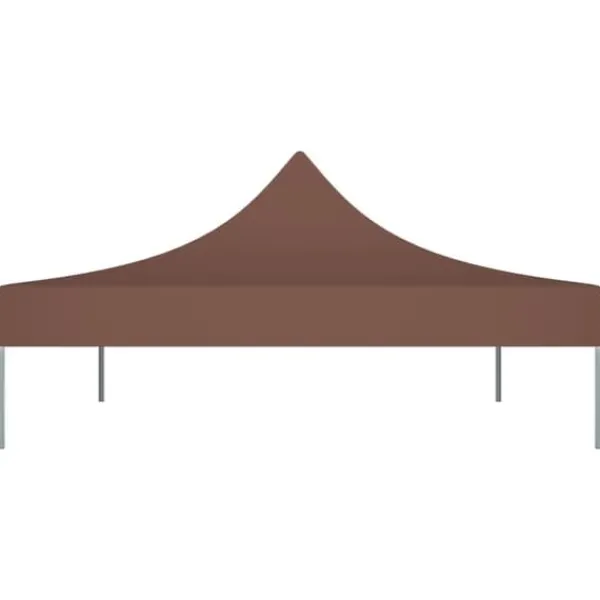 Telte & Lysthuse^The Living Store tag til festtelt 4x3 m 270 g/m² brun - Festtelte & havepavilloner – tage