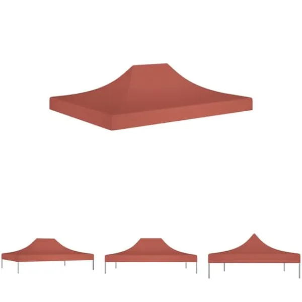 Telte & Lysthuse^The Living Store tag til festtelt 4x3 m 270 g/m² terrakottafarvet - Festtelte & havepavilloner – tage