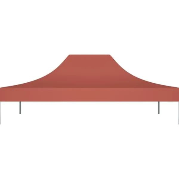 Telte & Lysthuse^The Living Store tag til festtelt 4x3 m 270 g/m² terrakottafarvet - Festtelte & havepavilloner – tage