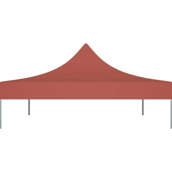 Telte & Lysthuse^The Living Store tag til festtelt 4x3 m 270 g/m² terrakottafarvet - Festtelte & havepavilloner – tage