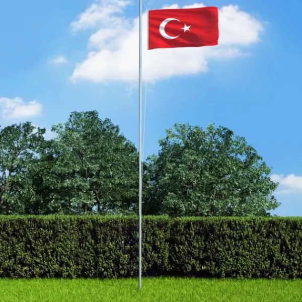 Online The Living Store Tyrkiets flag 90x150 cm - Flag & vimpler Flag & Vindposer