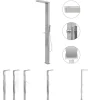 Sale The Living Store udendørsbruser firkantet design rustfrit stål - Pool & spa – tilbehør Pool- & Spatilbehør