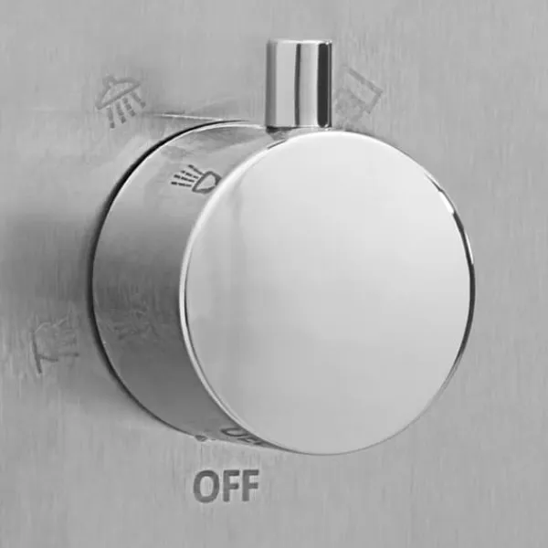 Sale The Living Store udendørsbruser firkantet design rustfrit stål - Pool & spa – tilbehør Pool- & Spatilbehør