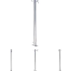 The Living Store vandsøjle 40 cm rund rustfrit stål - Vandingsartikler Vanding