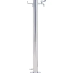 The Living Store vandsøjle 40 cm rund rustfrit stål - Vandingsartikler Vanding