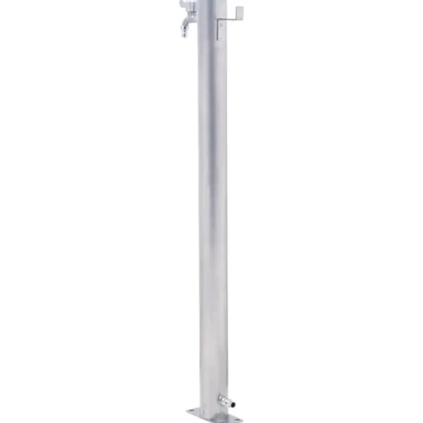 The Living Store vandsøjle 40 cm rund rustfrit stål - Vandingsartikler Vanding