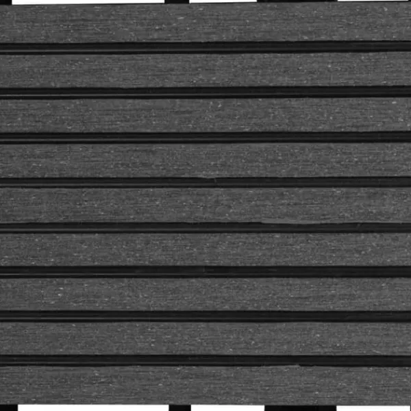Discount The Living Store WPC-fliser 30 x 30 cm 11 stk. 1 m2 grå - Gulve Havedekorationer