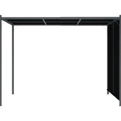 Buer, Spalier, Lysthuse Uden Tag^Tilbagetrækkelig pergola 3x3 m - Innovativ udendørs skygge | Farve: Antracitgrå