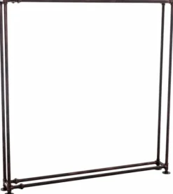 Outlet Tinos Bronze Metal Firewood Rack - Industrial Design, 178x178x25 cm, 17kg Tilbehør Til Brændeovne & Pejse