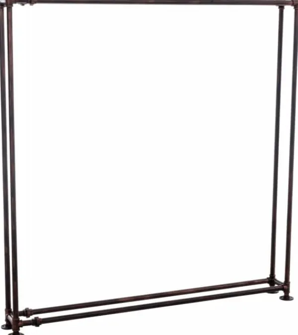 Outlet Tinos Bronze Metal Firewood Rack - Industrial Design, 178x178x25 cm, 17kg Tilbehør Til Brændeovne & Pejse