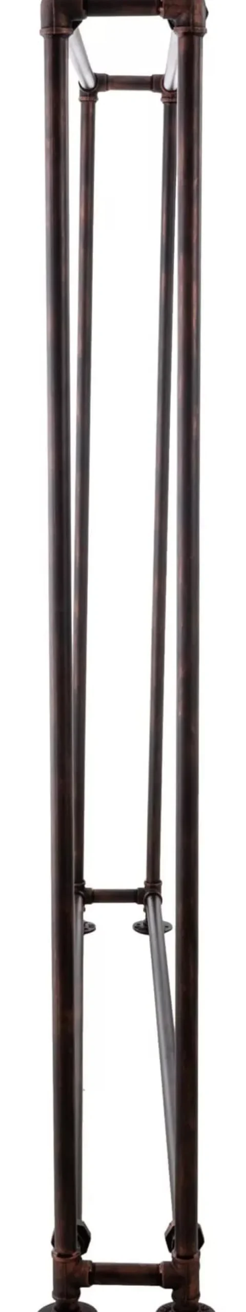 Outlet Tinos Bronze Metal Firewood Rack - Industrial Design, 178x178x25 cm, 17kg Tilbehør Til Brændeovne & Pejse