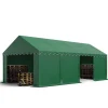 Sale TOOLPORT Lagertelt 4x8 m opbevaringstelt PVC 750 N mørkegrøn vandtæt med bundramme Skure, Garager & Carports
