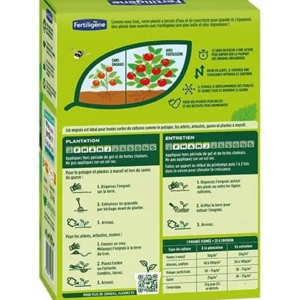 Sale Torkat blod UAB FERTILIGENE - FSAN12 - 1,2 kg - Boost effekt - Idealisk för blommor och grönsaksträdgårdar Gødningsmidler