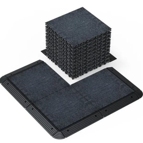 Havedekorationer^Tæppe Gulvfliser 12 "til terrassegulv, DIY modulære forbindelsesfliser, nem og hurtig installation, Fliser til terrasse ved poolen, balkon, have,
