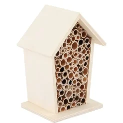 Til Fugle & Småvildt^Træ Insekt Bihus Træ Ly Redekasse til Udendørs Havedekoration