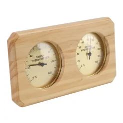 Sauna^Træ Sauna Termometer Hygrometer 2 i 1 Luftfugtighed Temperaturmåling Indendørs termometer Luftfugtighedsmåler til Hotel Sauna Room