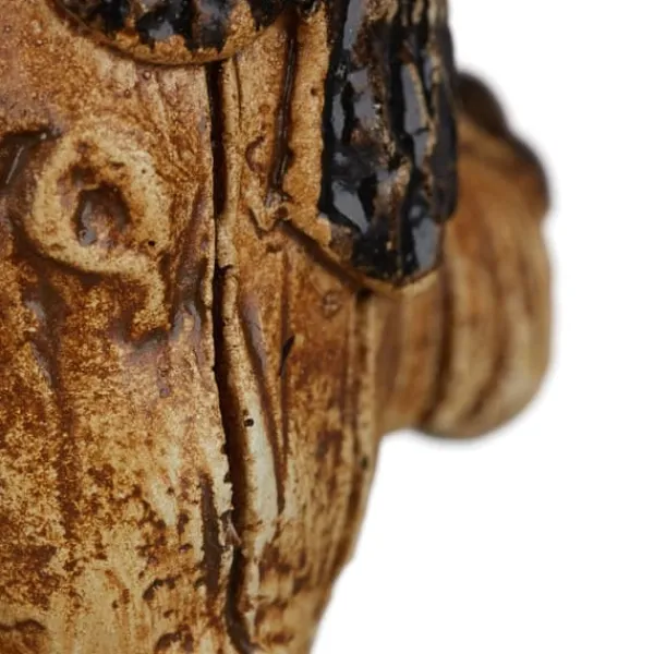 Havedekorationer^Træansigtsdekoration, 11x7x3,5 cm, Grøn