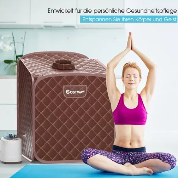 Discount Transportabel dampsauna spa, 85x84x106 cm, Sort Sauna