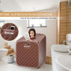 Discount Transportabel dampsauna spa, 85x84x106 cm, Sort Sauna