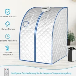 Discount Transportabel Dampsauna, 78x87x100 cm, Sølv Sauna
