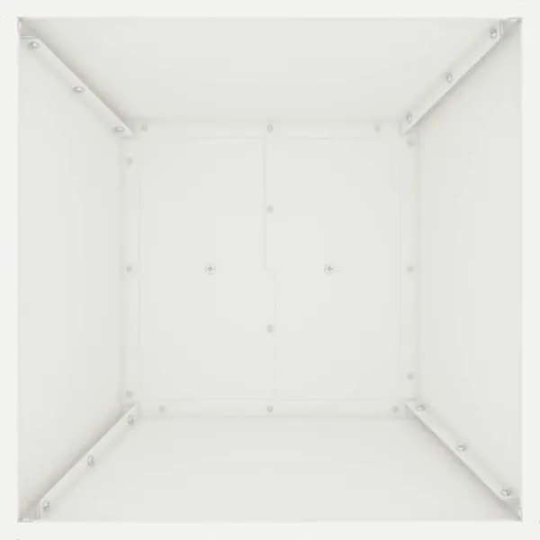 Trapezoidal Plantekasse i Stål - Moderne Design | Farve: Hvid | Størrelse: 40x40x100 cm Plantestativer