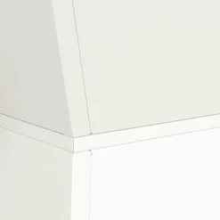 Trapezoidal Plantekasse i Stål - Moderne Design | Farve: Hvid | Størrelse: 40x40x100 cm Plantestativer