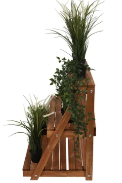 Discount Træblomsterstativ 90x85x67 cm - RP/ 3-niveau/ Brun Plantestativer