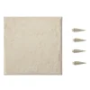 Havesten & Trædesten^Trædesten til have - Plastikfliser til gangsti - Sæt med 8 - 39,5 x 39,5 cm - Med jordspyd - Vejrbestandige - Til græsplæne/terrasse - Beige
