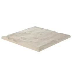 Havesten & Trædesten^Trædesten til have - Plastikfliser til gangsti - Sæt med 8 - 39,5 x 39,5 cm - Med jordspyd - Vejrbestandige - Til græsplæne/terrasse - Beige