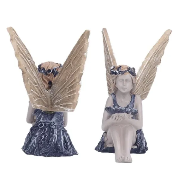 Sale Trädgård Solros Fairy Statue Mytisk Fairy Staty Vacker ängelskulptur dekorativ figur Havedekorationer