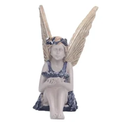 Sale Trädgård Solros Fairy Statue Mytisk Fairy Staty Vacker ängelskulptur dekorativ figur Havedekorationer