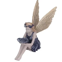 Sale Trädgård Solros Fairy Statue Mytisk Fairy Staty Vacker ängelskulptur dekorativ figur Havedekorationer