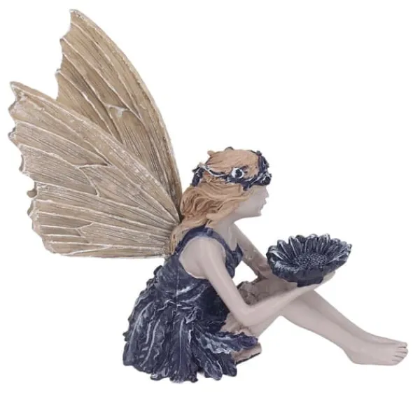 Sale Trädgård Solros Fairy Statue Mytisk Fairy Staty Vacker ängelskulptur dekorativ figur Havedekorationer