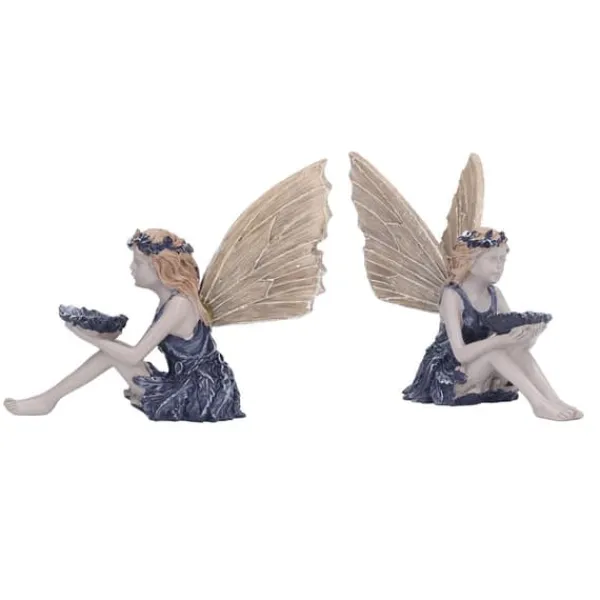 Havedekorationer^Trädgård Solros Fairy Statue Mytisk Fairy Staty Vacker ängelskulptur dekorativ figur