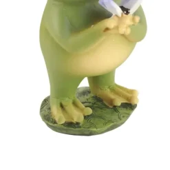 Havedekorationer^Trädgård uteplats staket Solar Lights Skrämma Frog Resin dekorativa ornament